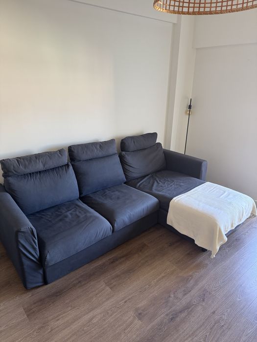 Sofá IKEA 3 Lugares c/chaise-longue