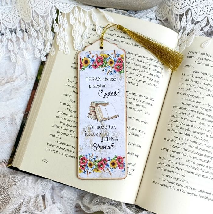 Zakładka do książki ręcznie robiona