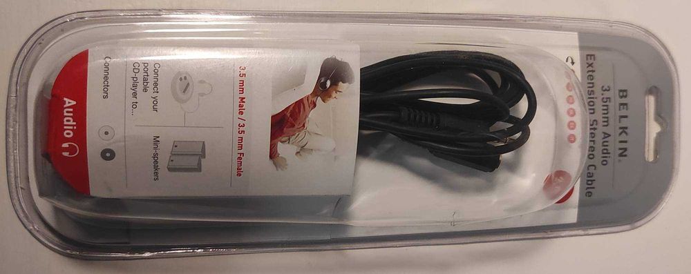 Kabel przedłużający jack stereo BELKIN 3,5 mm M/3,5 mm F