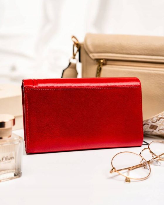 duży, pojemny portfel damski ze skóry naturalnej - rovicky