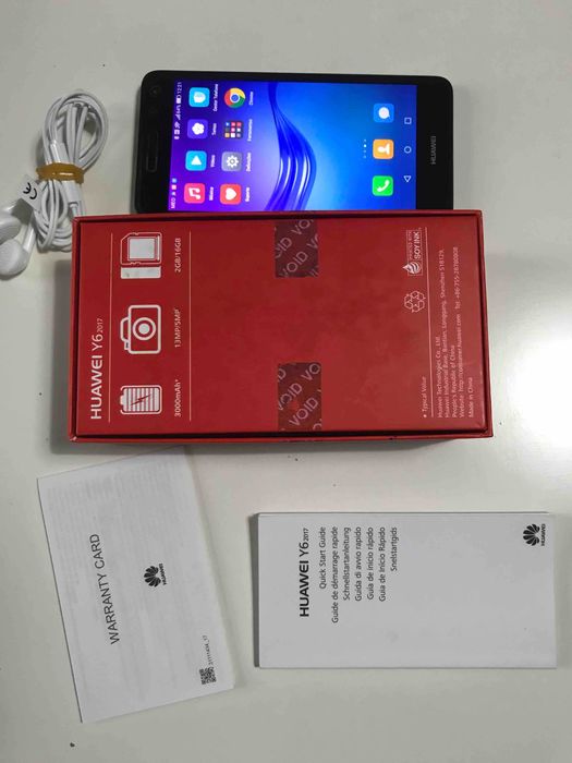 Huawei Y6 2017, 16 GB. A funcionar. Em bom estado. Oportunidade!