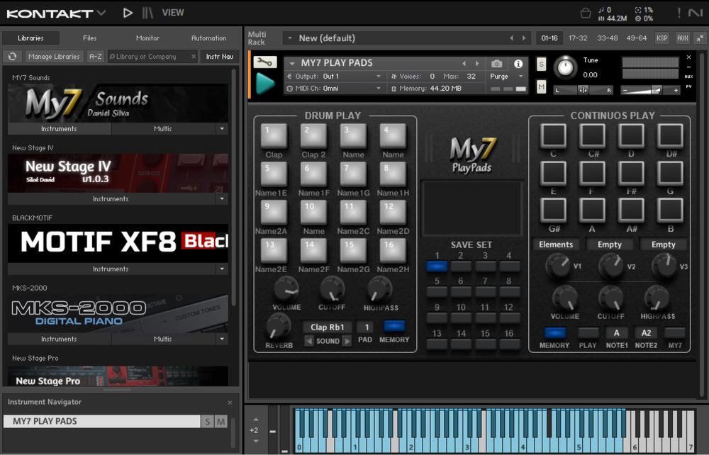 Biblioteca Kontakt My7 Sounds