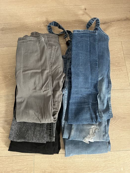 Jeansy spodnie dziewczęce 6szt 134/140