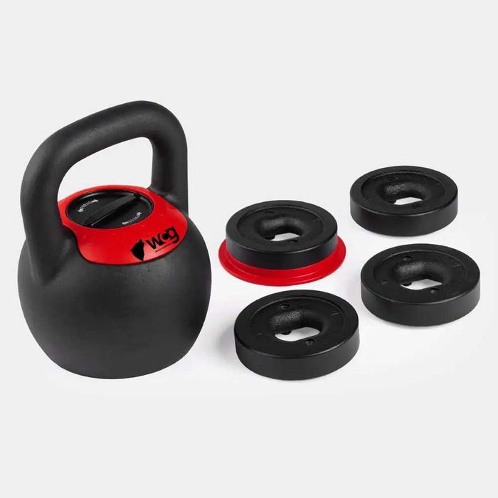 Гиря 16 кг 18 20 22 24 кг чавунна гири гирі 5 в 1 регульована набірна