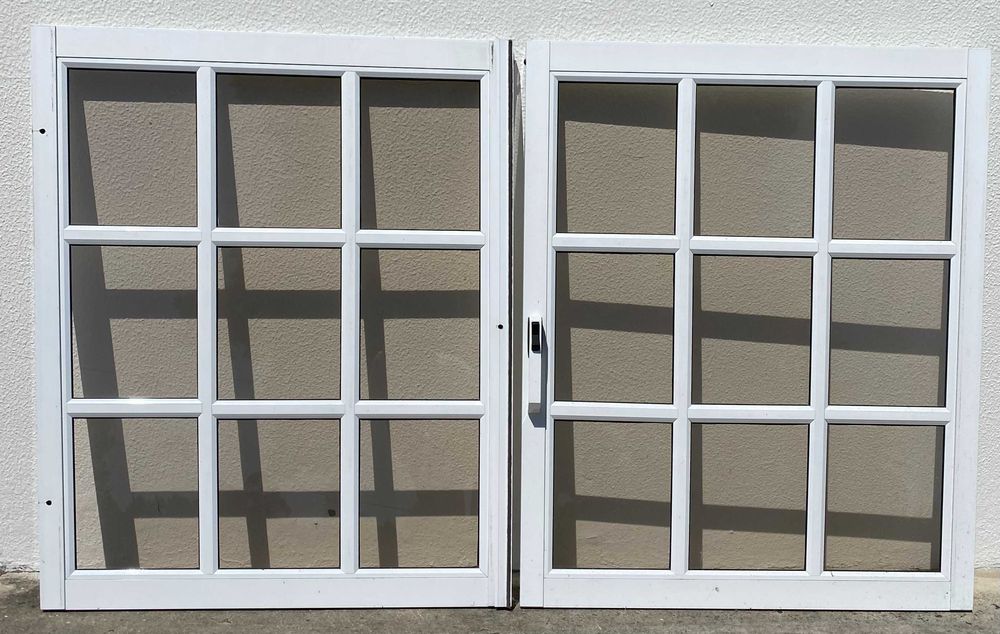 5 Janelas alumníno (cor cinza e branco)