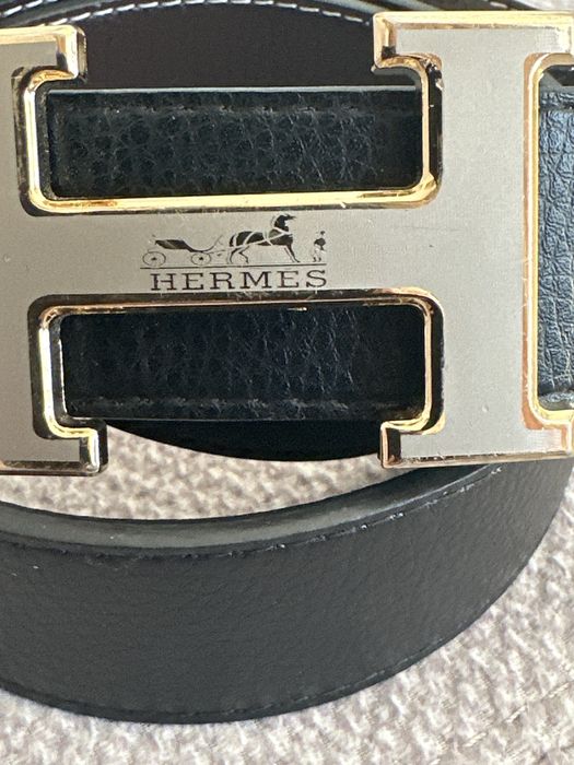 Pasek skórzany HERMES dwustronny