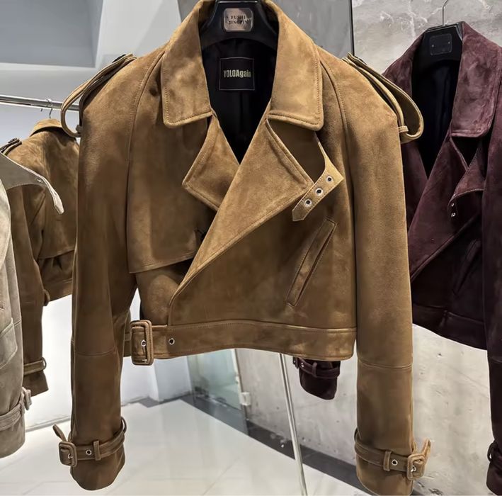 Kontantto kurtka skora naturalna czerwien xs-3xl