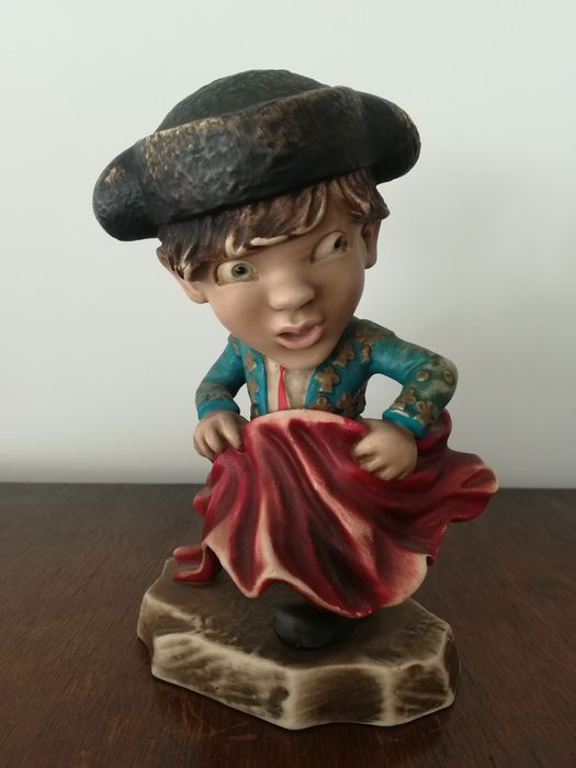 Figura Toureiro Faiança Portuguesa Miderâmica Anos 1960/70