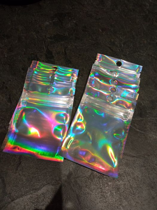 Neonowe opakowania foliowe nowe 20 szt 10x7,5 cm