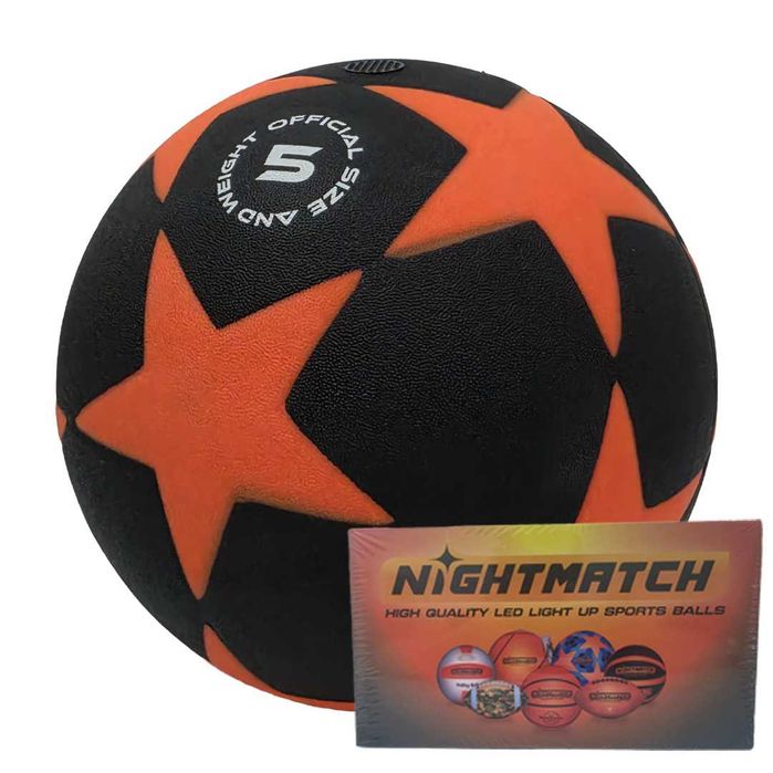 Świecąca Piłka Nożna LED NIGHTMATCH rozm 5 - HIT na wieczorne mecze