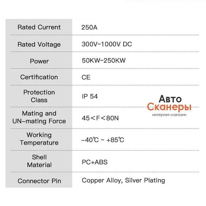 Адаптер быстрой зарядки CCS Combo 1 к NACS для Tesla Model Y/S/X/3
