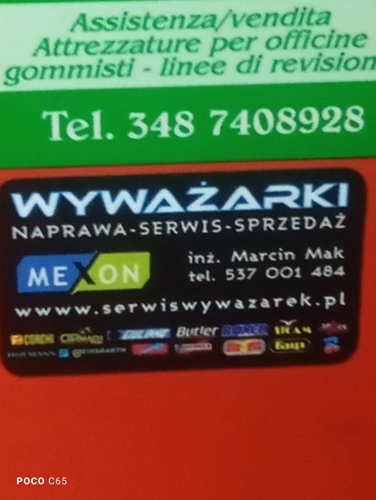 Wyważarka do kół Corghi i montażwonica Giuliano