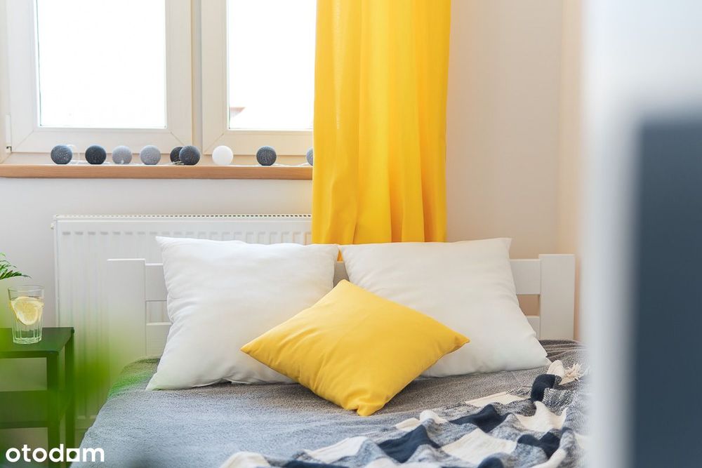 Jasne i ciche studio z home office i zmywarką - NISKIE OPŁATY!