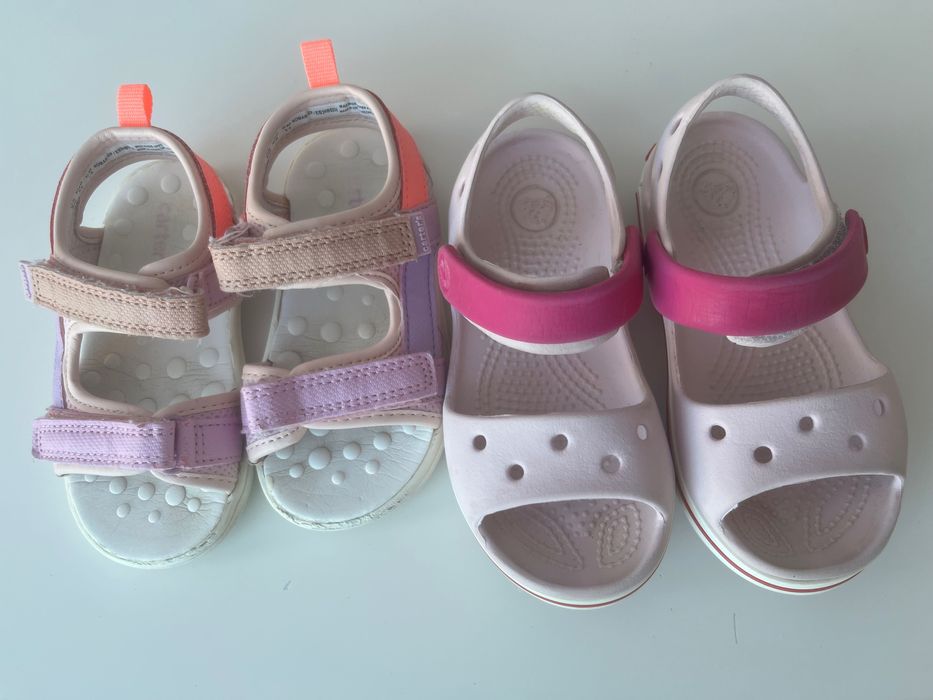 Crocs C8 (14,5см) 23 розмір  босоніжки Carters 22 (14см)