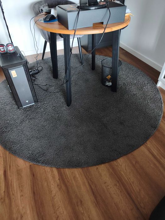 Tapete redondo ADUM 195 cm - IKEA cinzento escuro