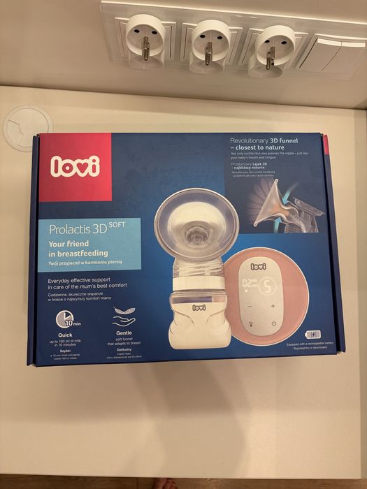 Laktator elektryczny LOVI Prolactis 3D Soft – jak nowy, komplet