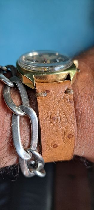 Relógio cronógrafo mecânico Domar.