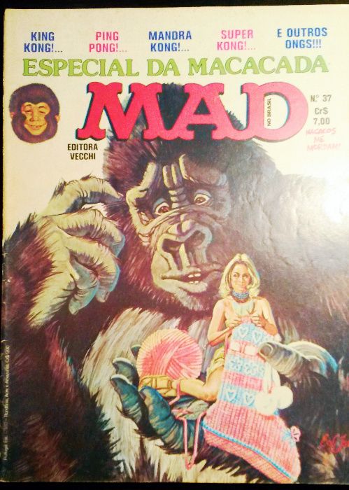 6 Revistas MAD comics dos anos 80