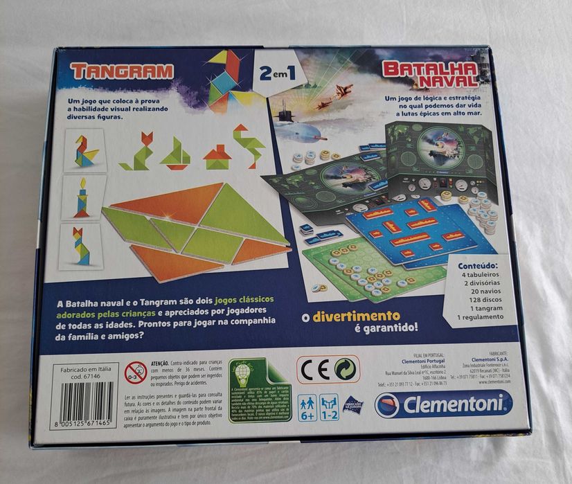 Batalha Naval + Tangram - Clementoni