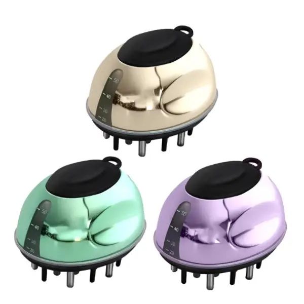 Щітка гребінець для шкіри голови з ємністю на лосьйон/шампунь/олійку