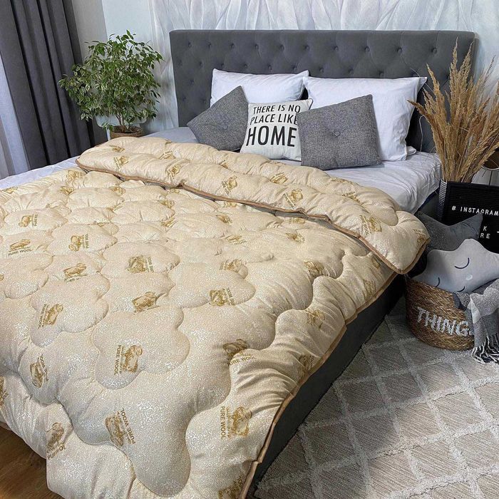 Одеяло ОВЧИНА ШЕРСТЬ Pure Wool Капучино Все размеры