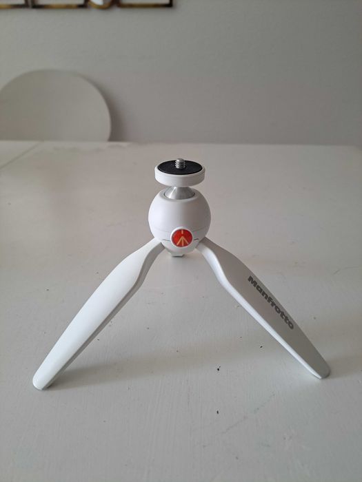 Mini tripé Manfrotto PIXI branco