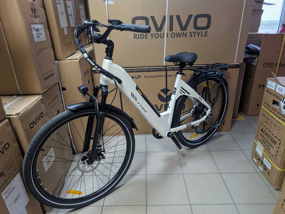 Rower elektryczny TTGO C3 biały