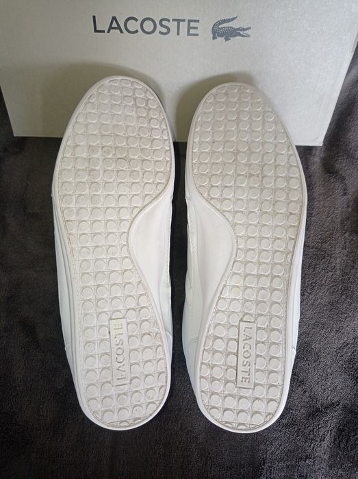 Buty Lacoste Chaymon rozmiar 43 białe i Nowe skóra skórzane sneakersy