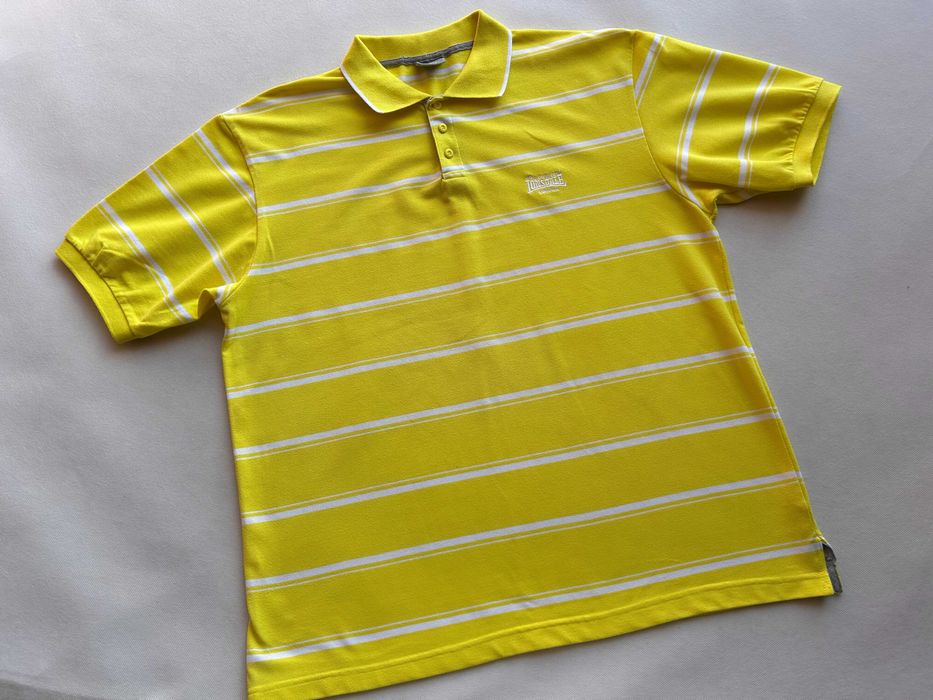 Lonsdale _ Neonowo żółta koszulka polo XXL