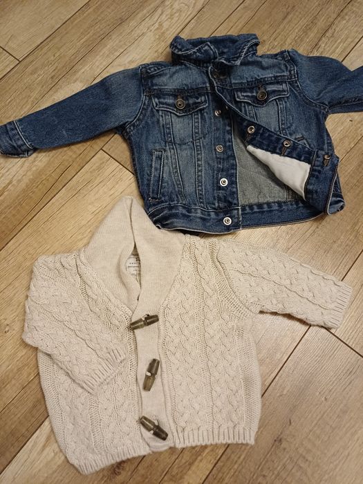 Sweter Next i Kurtka Jeansowa 80