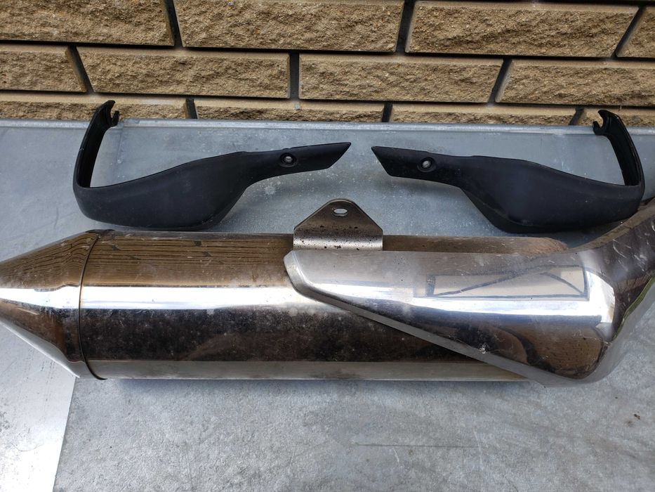 Глушитель оригинальный Хонда Кростурер, защита рук в оригинале