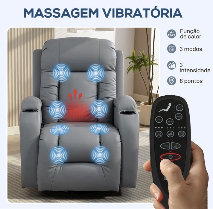 Cadeirão com Massagens  (ideal para Leitura/Amamentaçao e Relax)