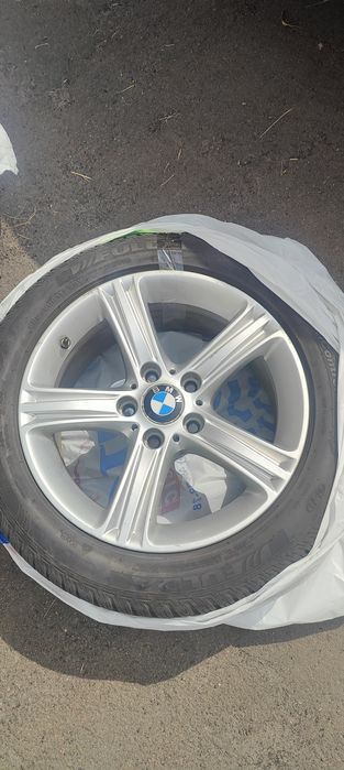 Диски 4 шт BMW 3 F30 R17 c датчиками и зимней резиной FULDA остаток 8+