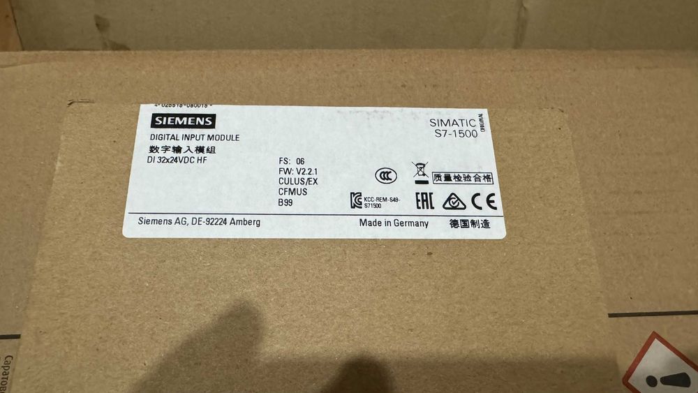 6ES7521-1BL00-0AB0 SIMATIC S7-1500 digital input module DI 32x24 V DC