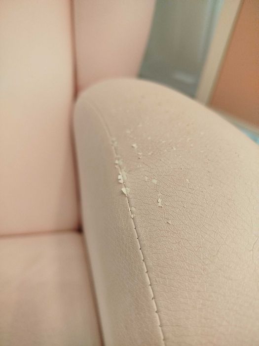 Cadeirão de baloiço rosa