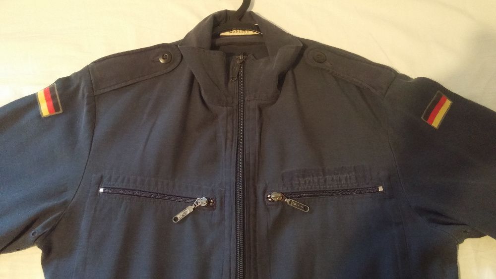 Casaco Vintage, cor azul marinho