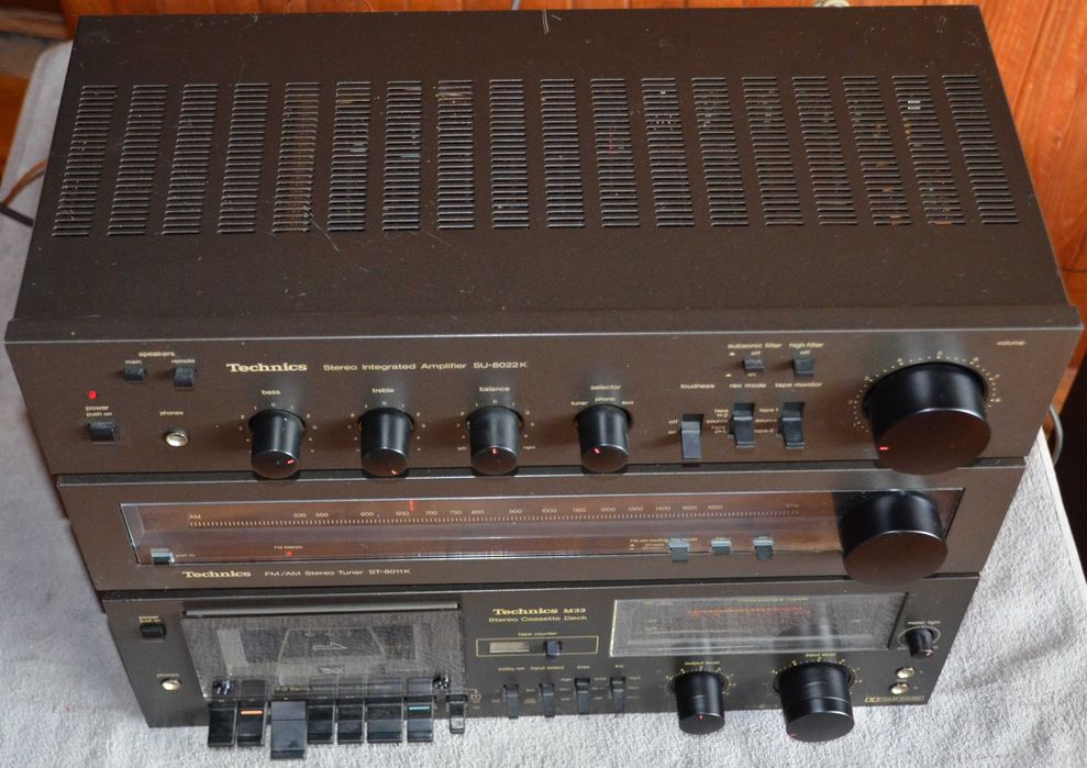 Wieża Technics SU-8022K  ST-8011K  RS-M33  Magnetofon Wzmacniacz Tuner