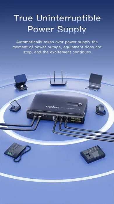 Безперебійник для роутера (ДБЖ) DOCREATE DC1036L + акумулятори Samsung