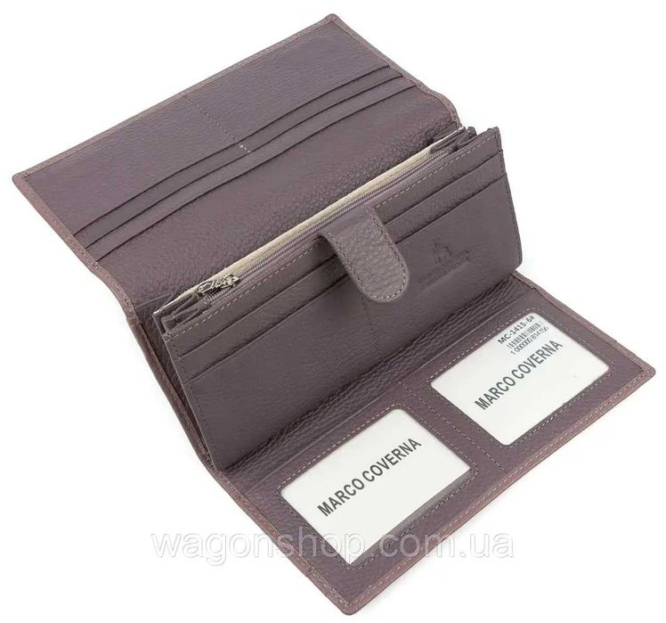 Пудровий  шкіряний гаманець MARCO COVERNA mc1415-6