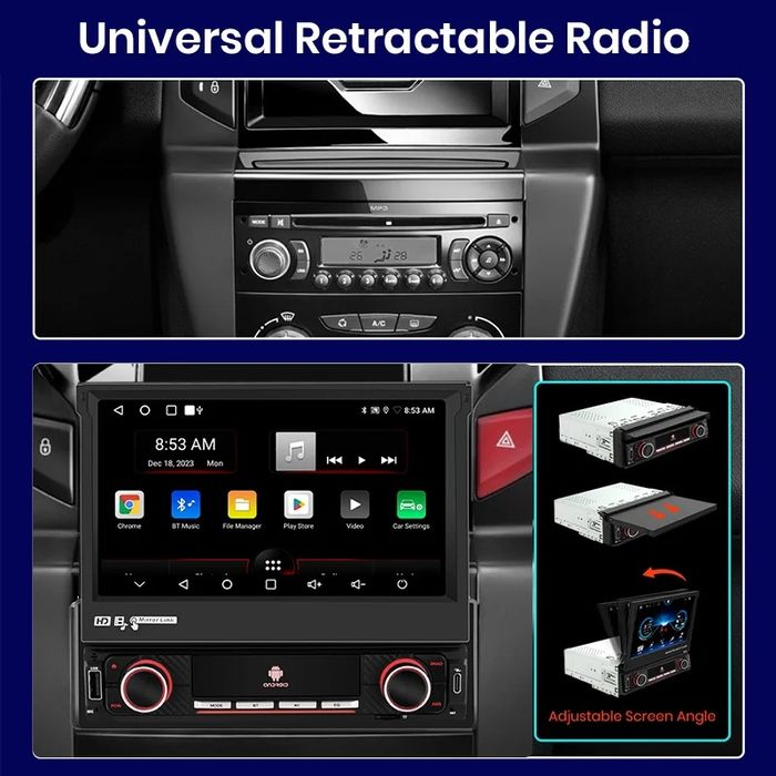 Rádio 1din 7" android 2/32Gb universal Carplay gps wifi Bluetooth NOVO