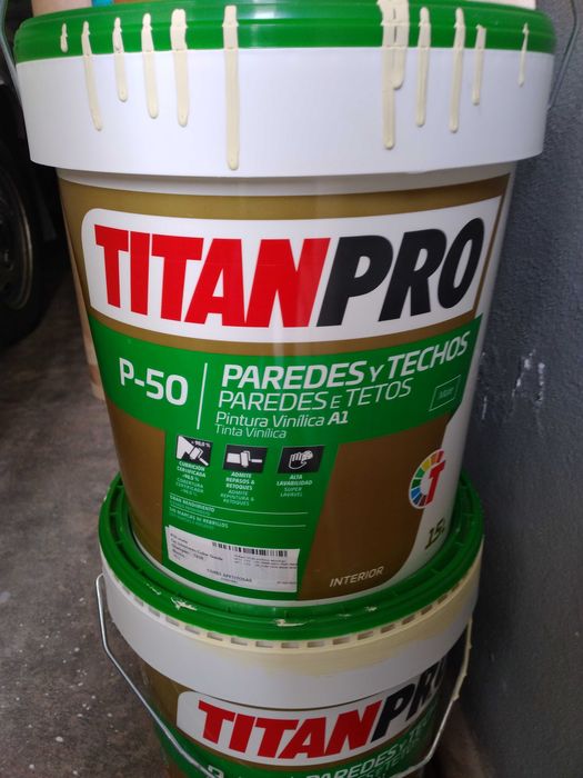 2 Latas de Tinta _ 15 Litros _ TITAN Pro P50