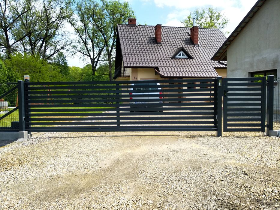 Brama przesuwna ocynk +RAL