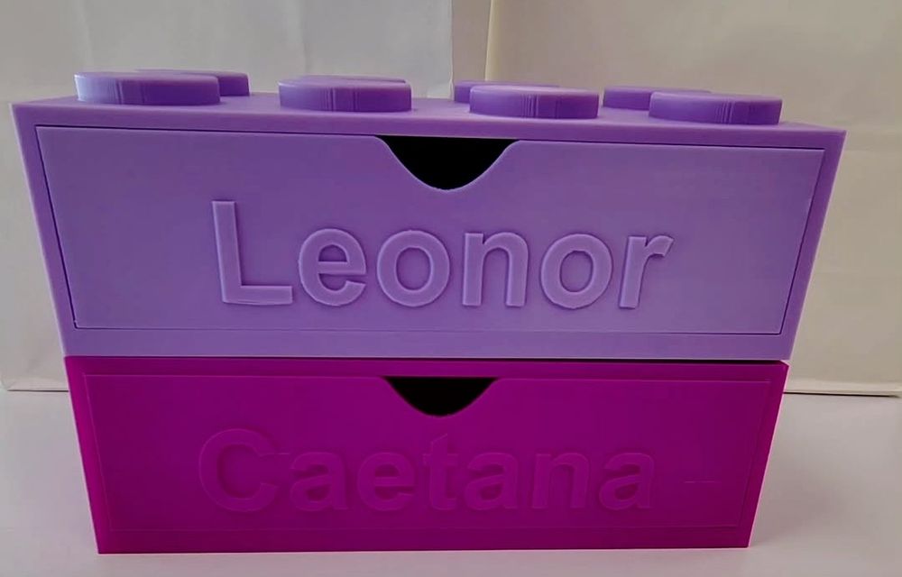 Caixas Lego para organização 3D