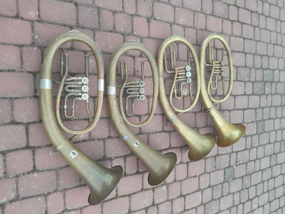 Sakshorn, saxhorn instrument 4 szt.
