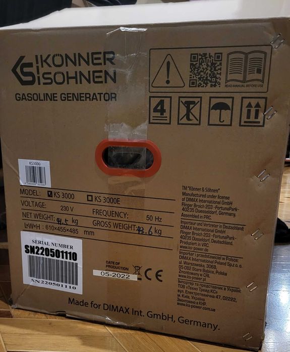 Бензиновый генератор KS3000 Könner & Söhnen