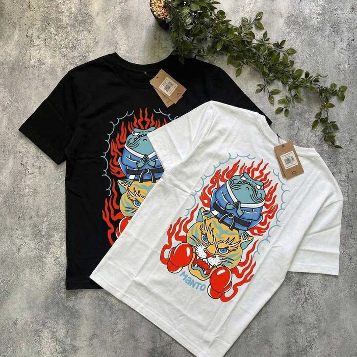 Футболка MANTO Diablo • Чорна / Біла •  XS - XXL