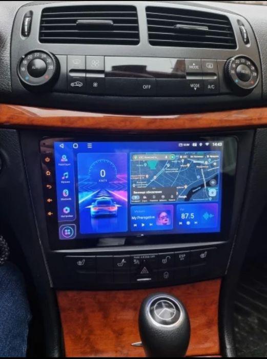 Rádio Android 14 com GPS Mercedes W211/CLS (Artigo Novo)
