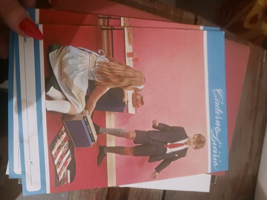 cadernos escolares antigos