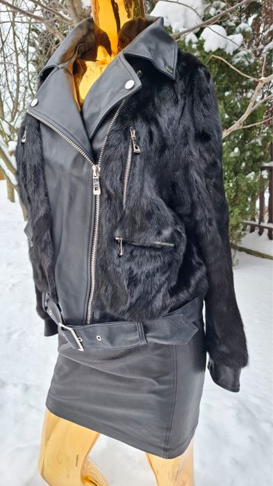 Норкова губа чорний колір косуза нова в поєднанні щі гкірою крамива