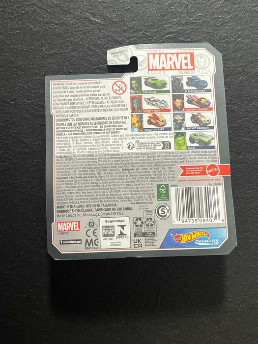 Hot Wheels Character Cars Marvel Rocket Raccoon HHB96